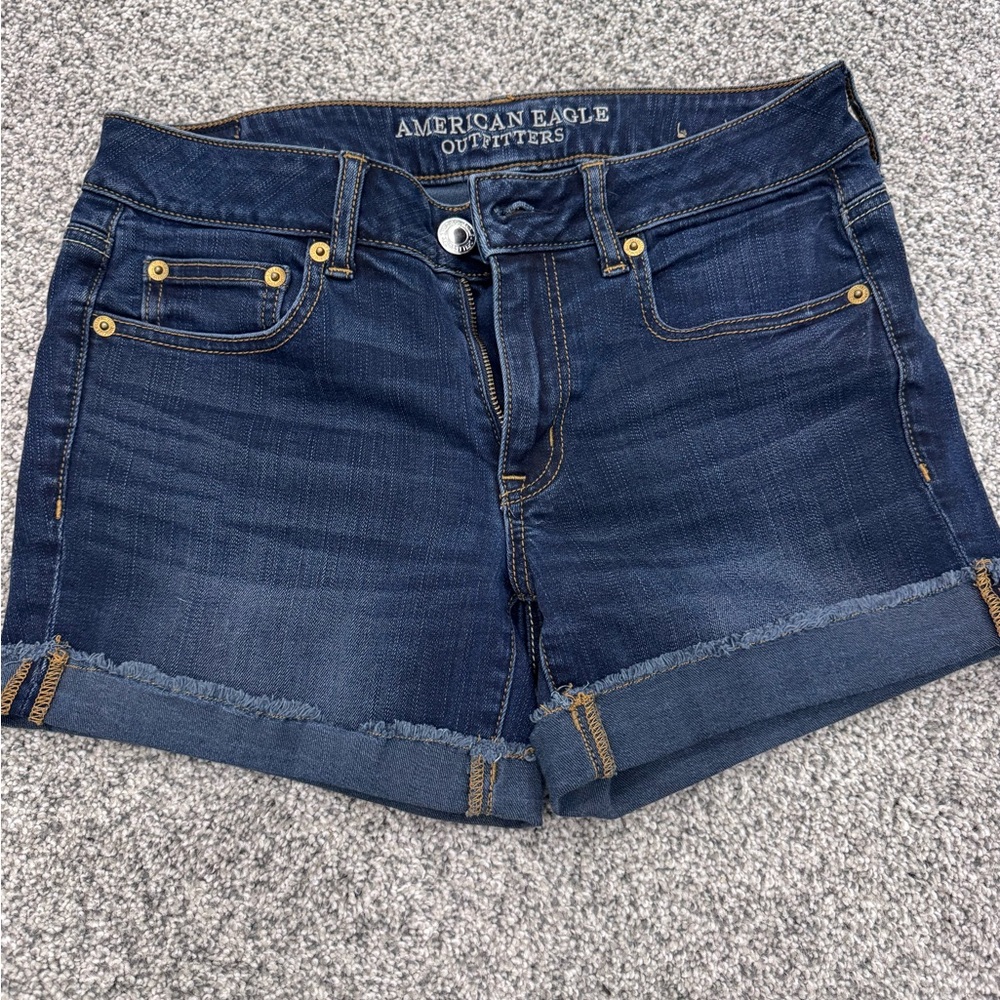 American Eagle Outfitters Dark Blue Jean Shorts